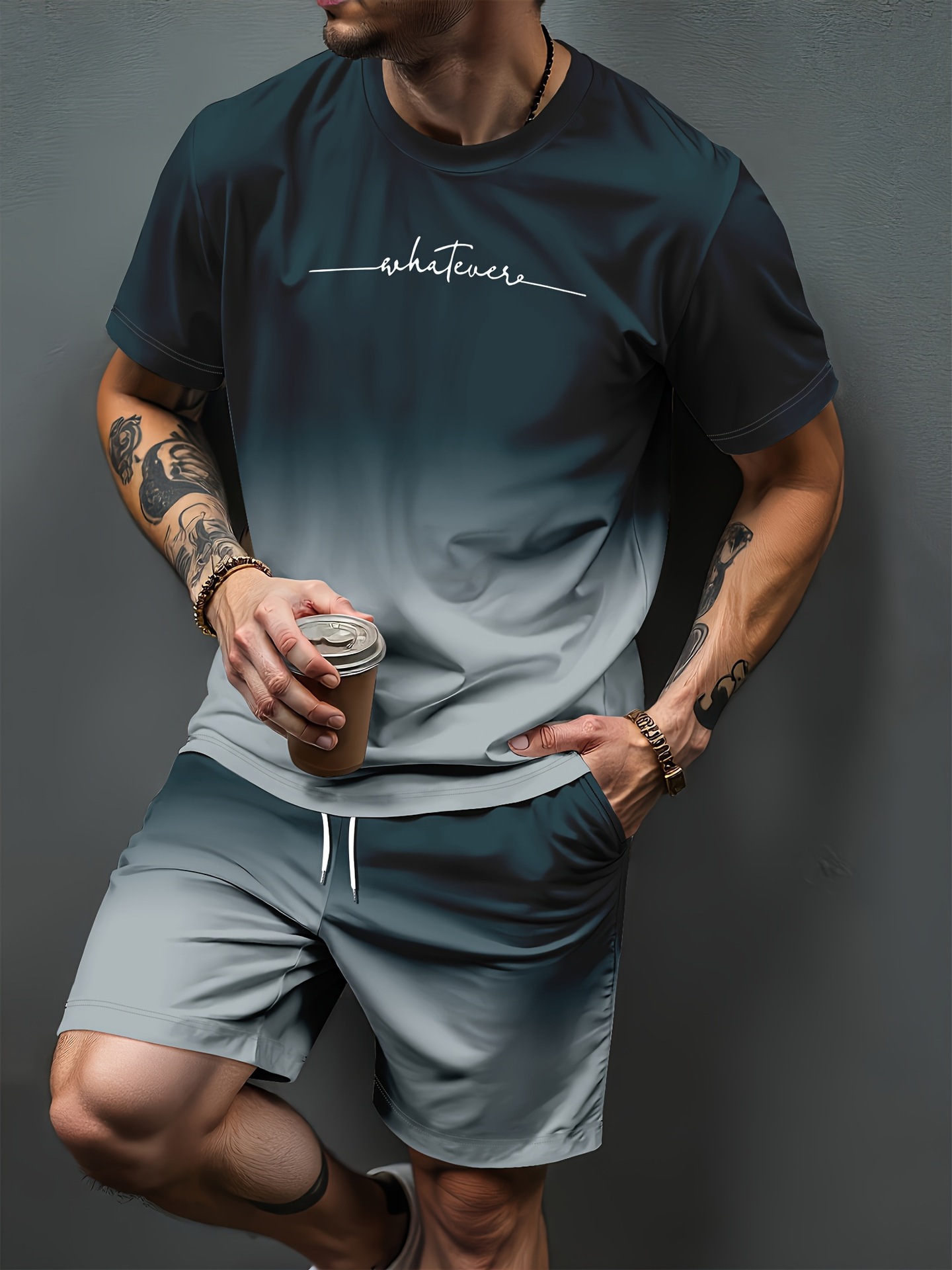 Women And Men Fashion - بدلة رياضية بطباعة ثلاثية الأبعاد بنمط