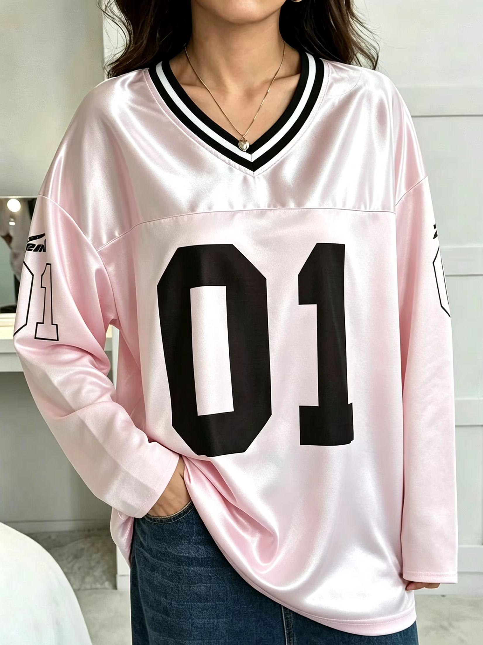 Women And Men Fashion - تي شيرت رجالي ونسائي بأكمام طويلة