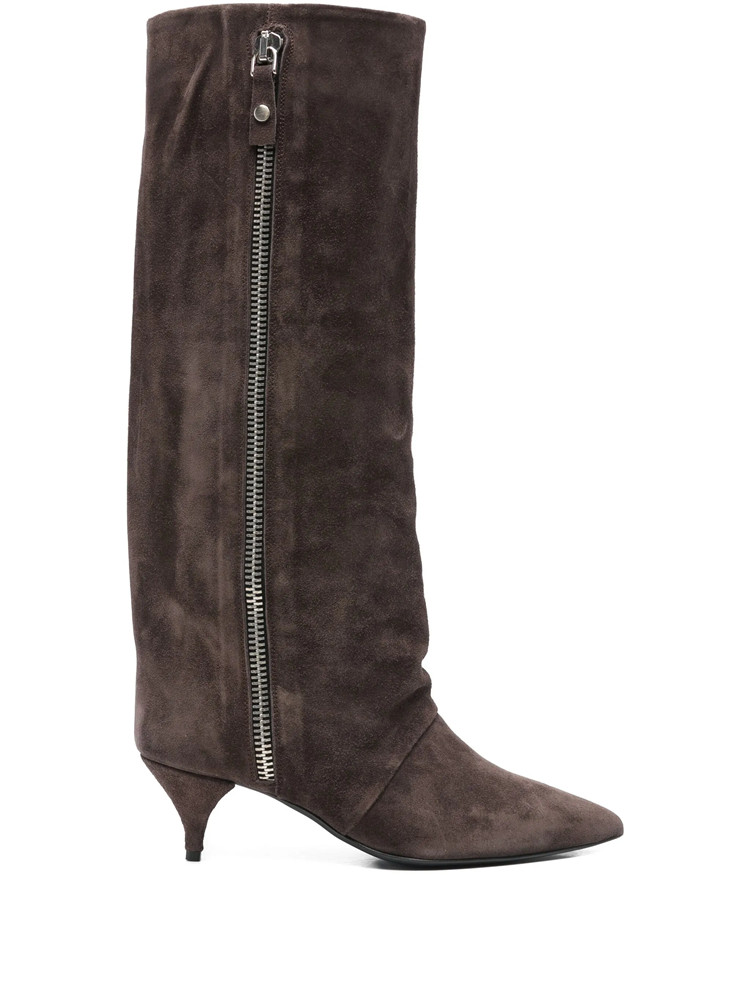Women'S Fashion Knee High Boots - أحذية نسائية جديدة للخريف والشتاء بكعب