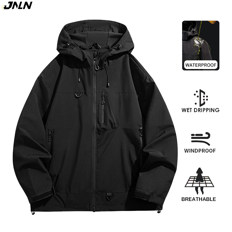Women'S Fashion Rain Jacket - JNLN للجنسين سترة واقية مقاومة للماء