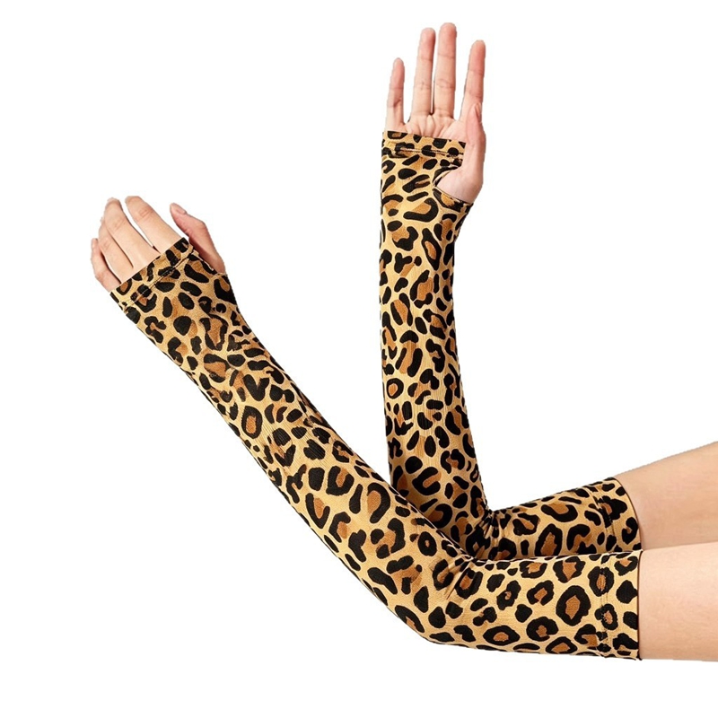 Women Fashion Gloves - قفازات نسائية طويلة بدون أصابع بنمط