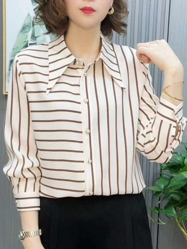 قميص ربيعي صيفي رقيق فضفاض بأك - مراجعة Women Fashion Over 60 وسعره