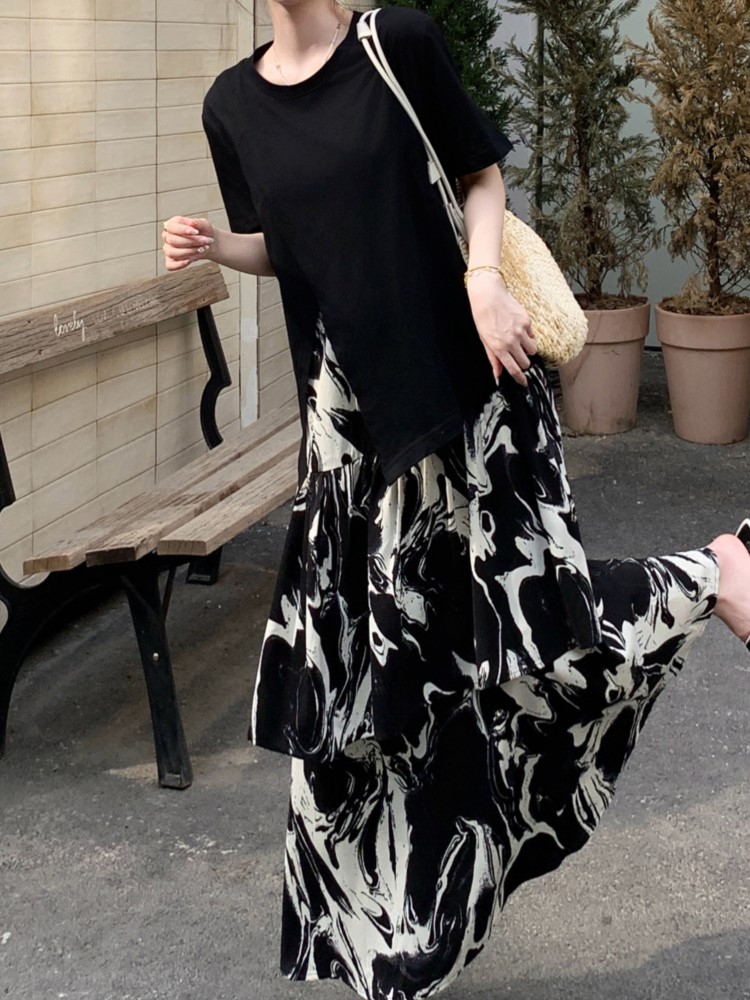 Mozigda طقم صيفي كبير الحجم مك - مراجعة Tie Dye Two Piece وسعره