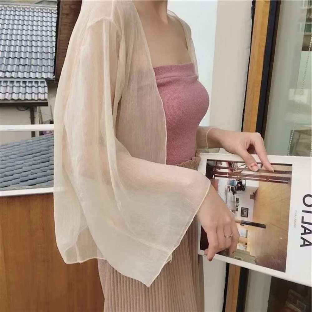 سترة نسائية صيفية مجعدة فضفاضة - مراجعة Women'S Fashion Knitwear وسعره