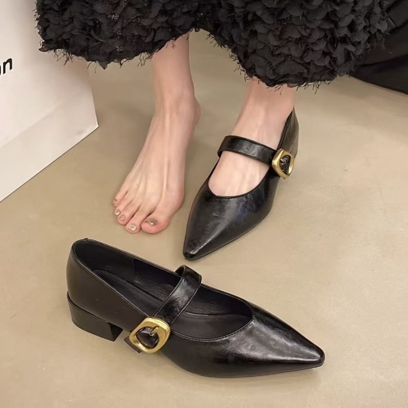حذاء نسائي جديد ذو كعب منخفض ب - مراجعة Women'S Fashion Spring 2025 وسعره