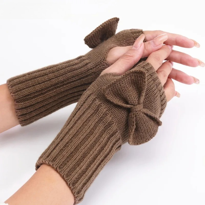 قفازات محبوكة بدون أصابع - داف - مراجعة Women Fashion Gloves وسعره