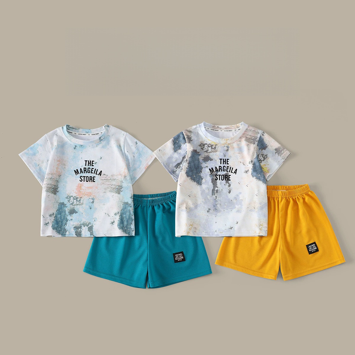 طقم صيفي للأطفال من قطعتين بتص - مراجعة Tie Dye Two Piece وسعره