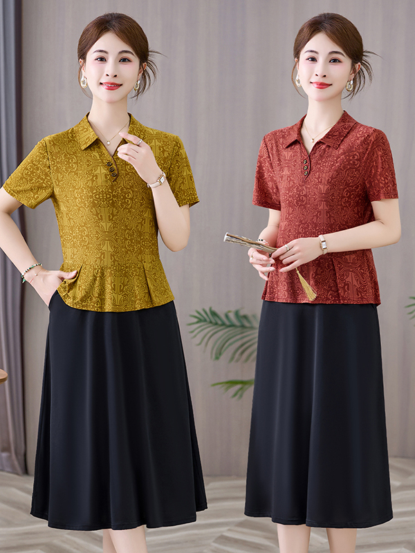 فستان أنيق متوسط الطول بتصميم  - مراجعة Women Fashion Over 60 وسعره