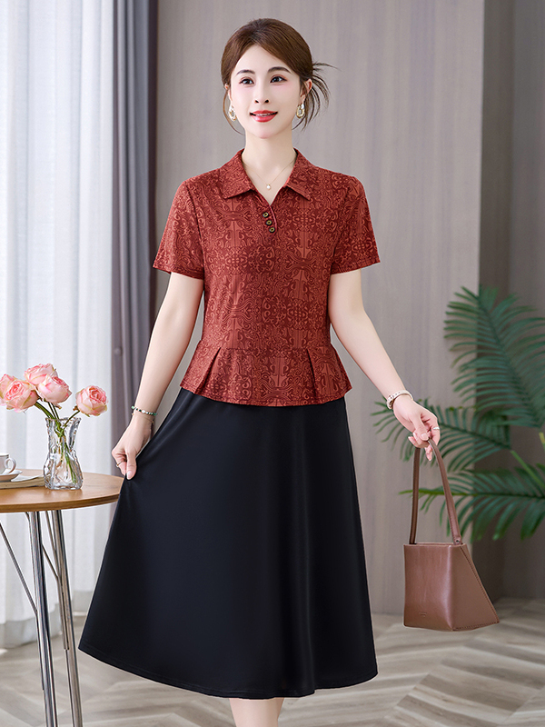 فستان أنيق متوسط الطول بتصميم  - مراجعة Women Fashion Over 60 وسعره