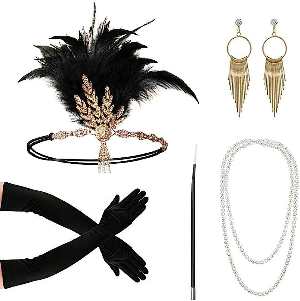 PESENAR 1920s موضة الزعنفة عقا - مراجعة Women Fashion Gloves وسعره