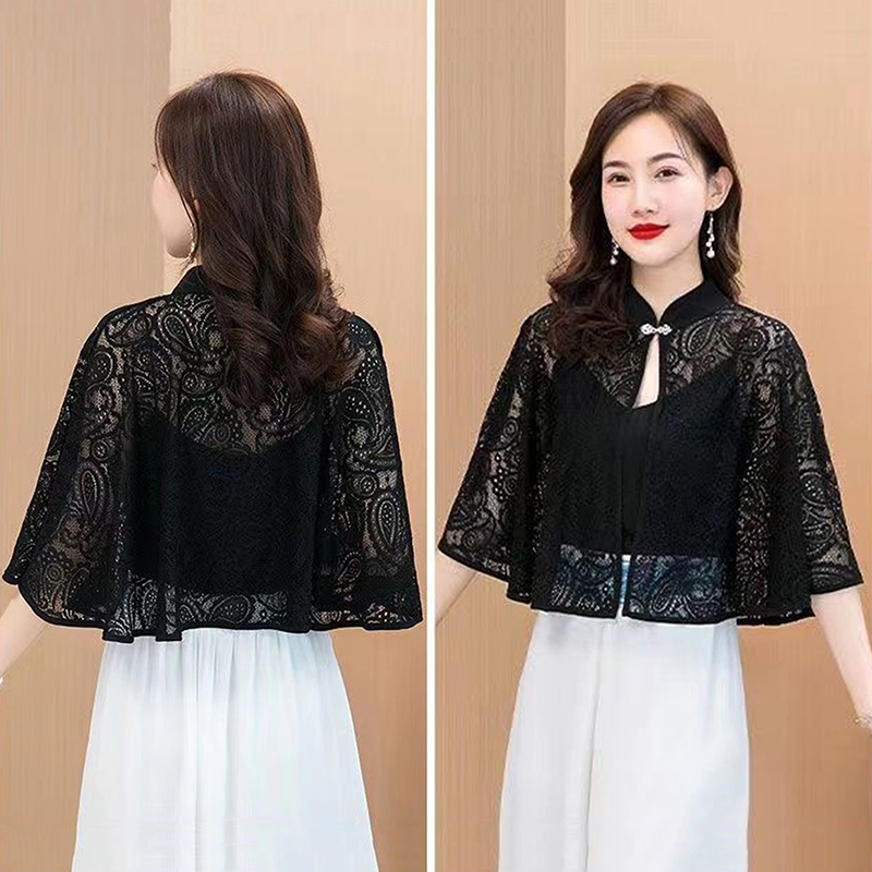 شال صيفي ربيعي خفيف، وشاح بأكم - مراجعة Women'S Fashion Knitwear وسعره