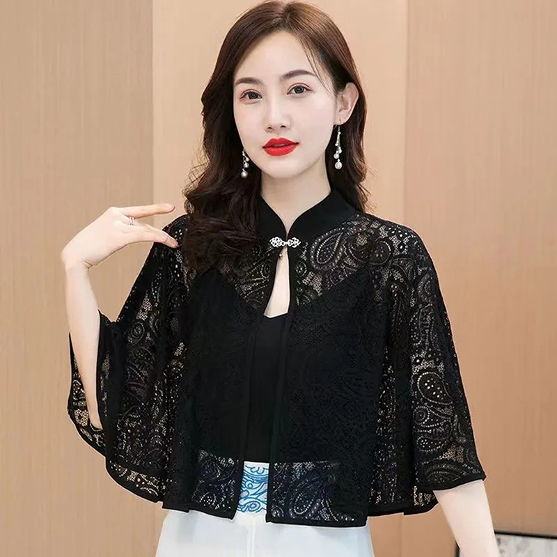 شال صيفي ربيعي خفيف، وشاح بأكم - مراجعة Women'S Fashion Knitwear وسعره