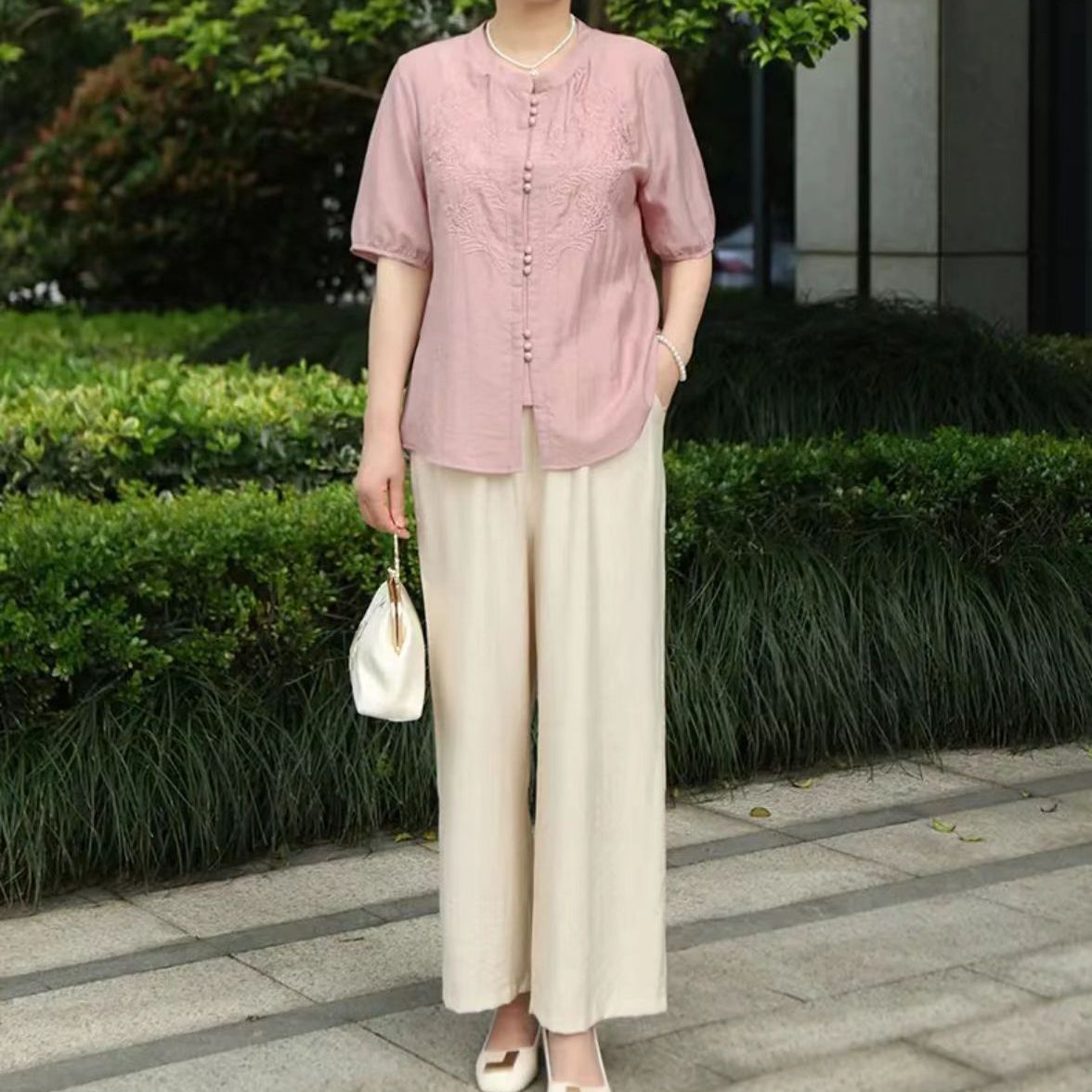 طقم صيفي جديد 2026 بتصميم صيني - مراجعة Women Fashion Over 60 وسعره