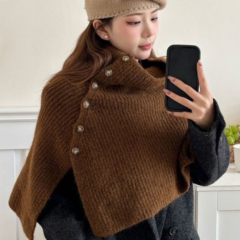 شال كلاسيكي محبوك بأزرار، دافئ - مراجعة Women'S Fashion Knitwear وسعره